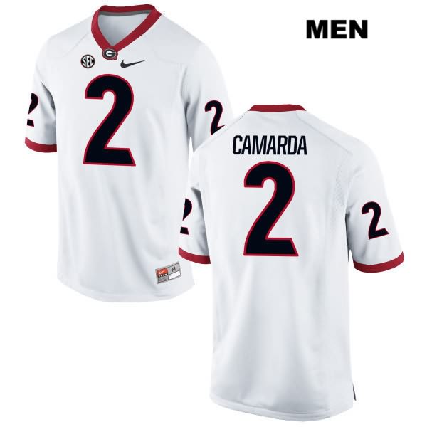 Georgia Bulldogs Men's Jake Camarda #2 NCAA Authentic White Nike Stitched College Football Jersey EPL1556GU